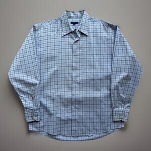 Burberry Shirt Large Multicolor Plaid Oxford London Designer Casual Sportswear